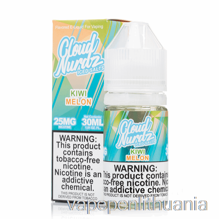 Ledinis Kivi Melionas - Debesis Nurdz Druskos - 30ml 25mg Vape Skystis